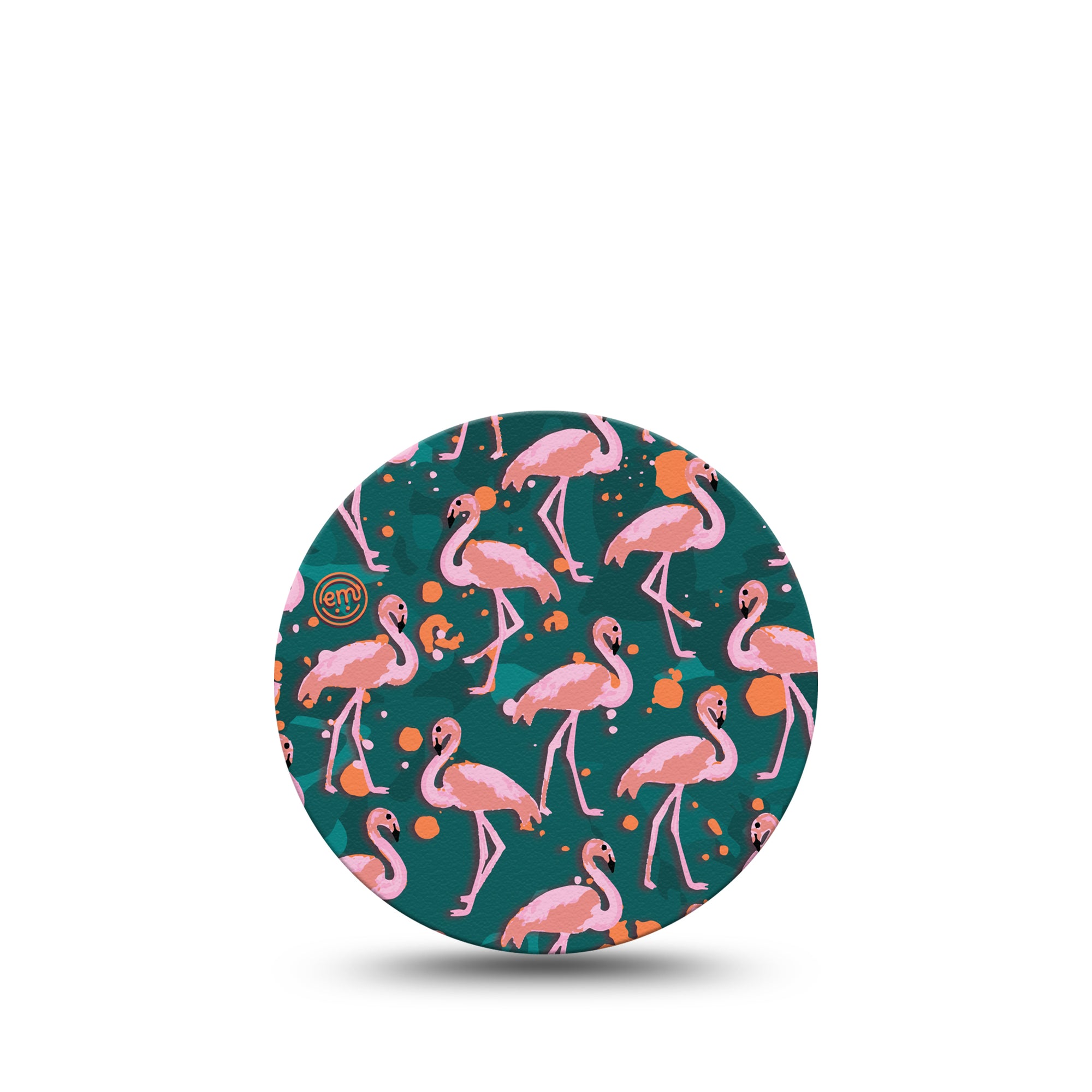 ExpressionMed Flamingos Libre 3 Overpatch, Single, Long Legged Birds Inspired, CGM Adhesive Tape Design