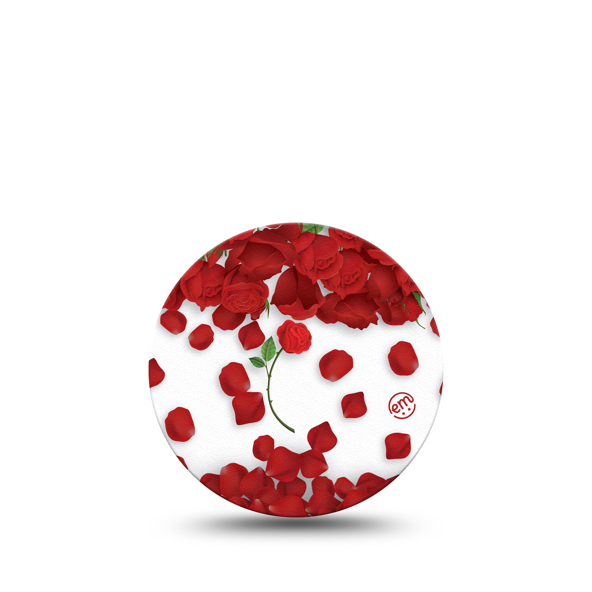 ExpressionMed Rose Petals Libre 3 Overpatch, Bed Of Roses Themed, CGM Adhesive Tape Design