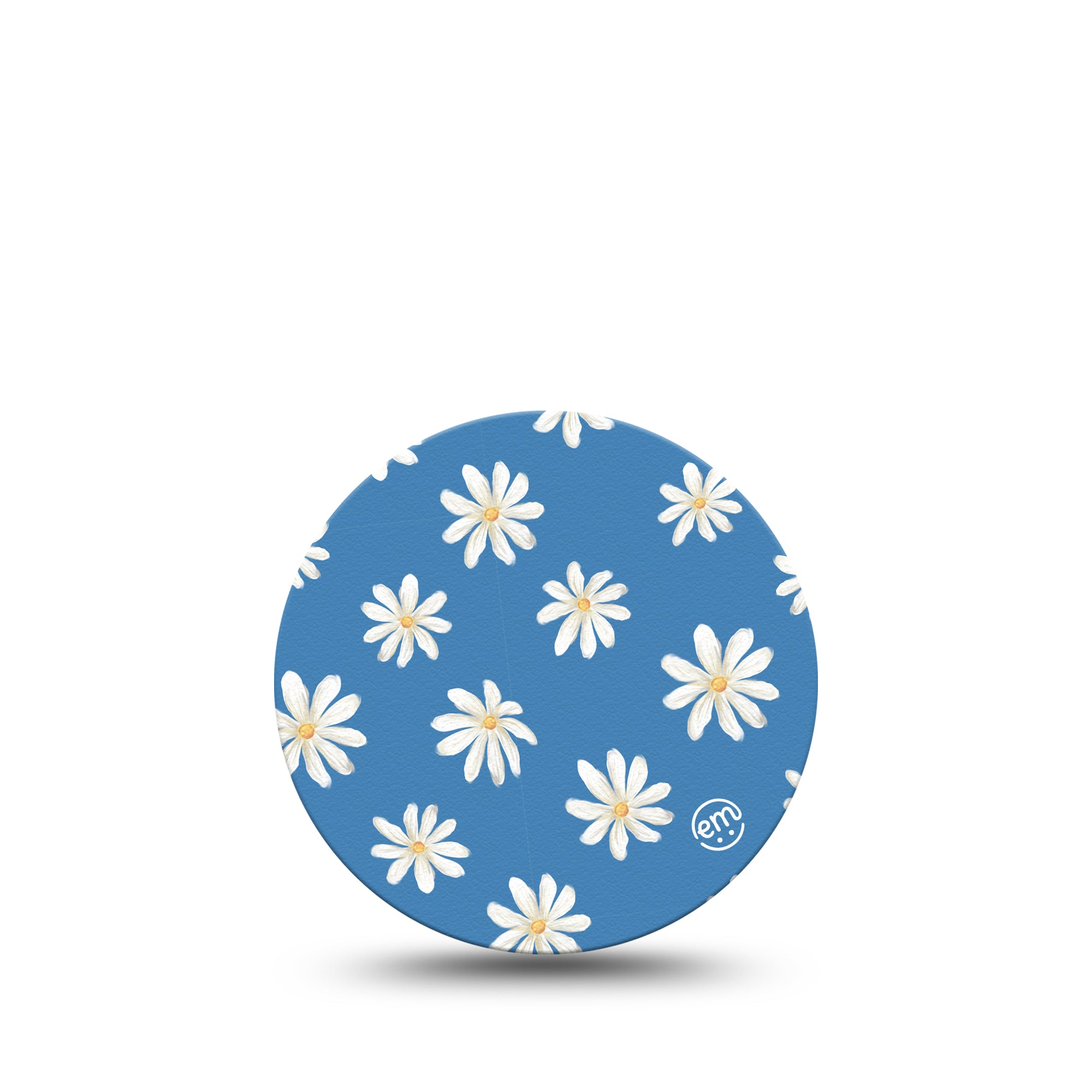 ExpressionMed Painted Daisies Libre 3 Overpatch, Single, Daisy Print Inspired, CGM Adhesive Tape Design