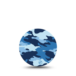 Blue Camo Libre 3 Overpatch Tape, Single, Camo in Shades of Blue CGM Adhesive Patch Design