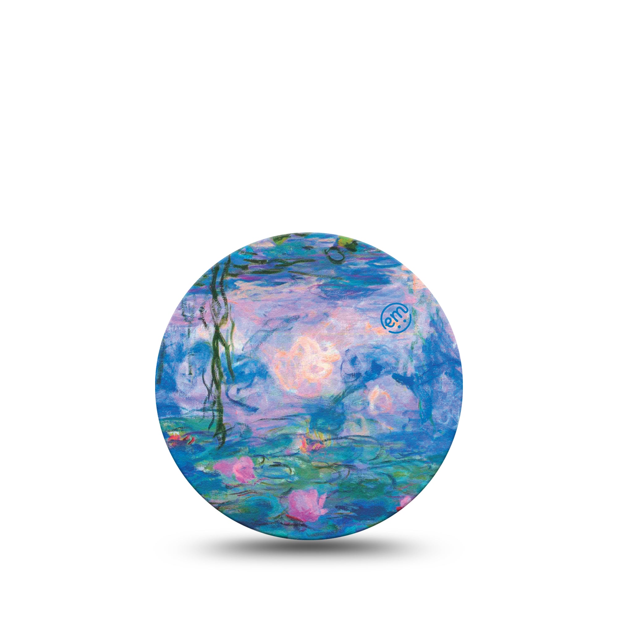 ExpressionMed Monet Water Lilies Libre 3 Overpatch, Single, River Spring Inspired, CGM Adhesive Tape Design