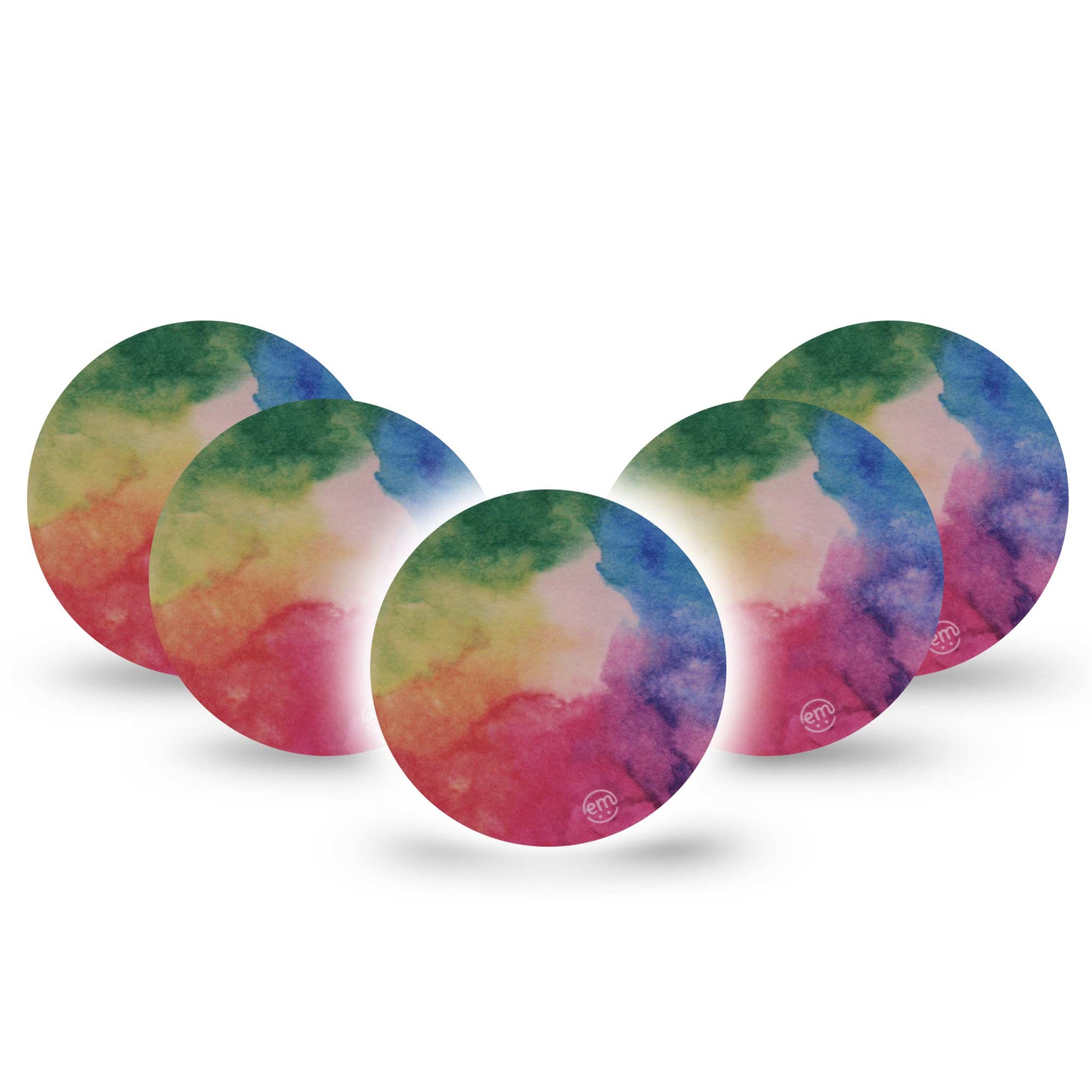 ExpressionMed Rainbow Clouds Libre Overpatch 5-Pack  Edit alt text