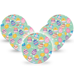 Spring Chicks Libre Overpatch, 5-Pack, Springtime Festivity Inspired, CGM, Fixing Ring Design