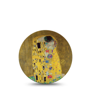 The Kiss - Klimt Libre 2 Overpatch Tape, Single, Art Design, Yellow, Waterproof CGM Adhesive Patch