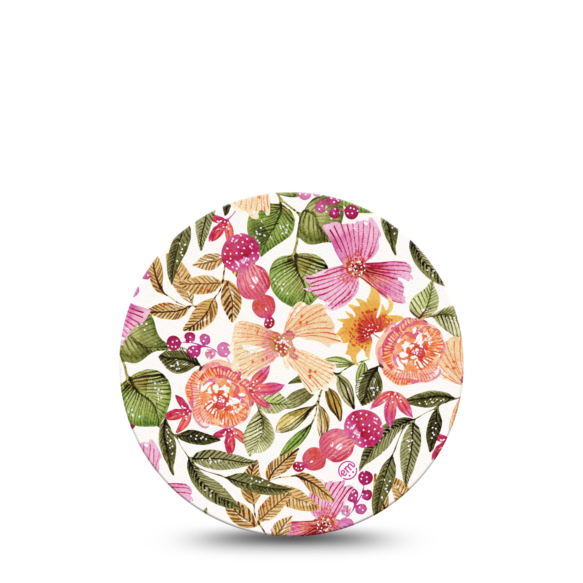 Spring Bouquet Libre 2 Overpatch, Single, Floral Water Colored Artwork Inspired, CGM Adhesive Tape Design, Abbott Lingo