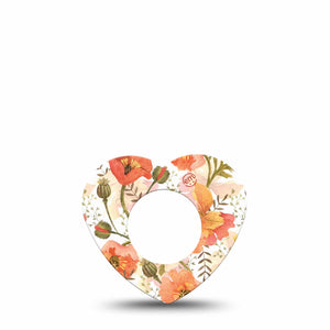 ExpressionMed Peachy Blooms Libre Heart Tape, Abbott Lingo