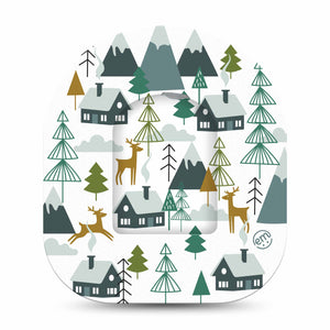 Snowy Village Pod Sticker