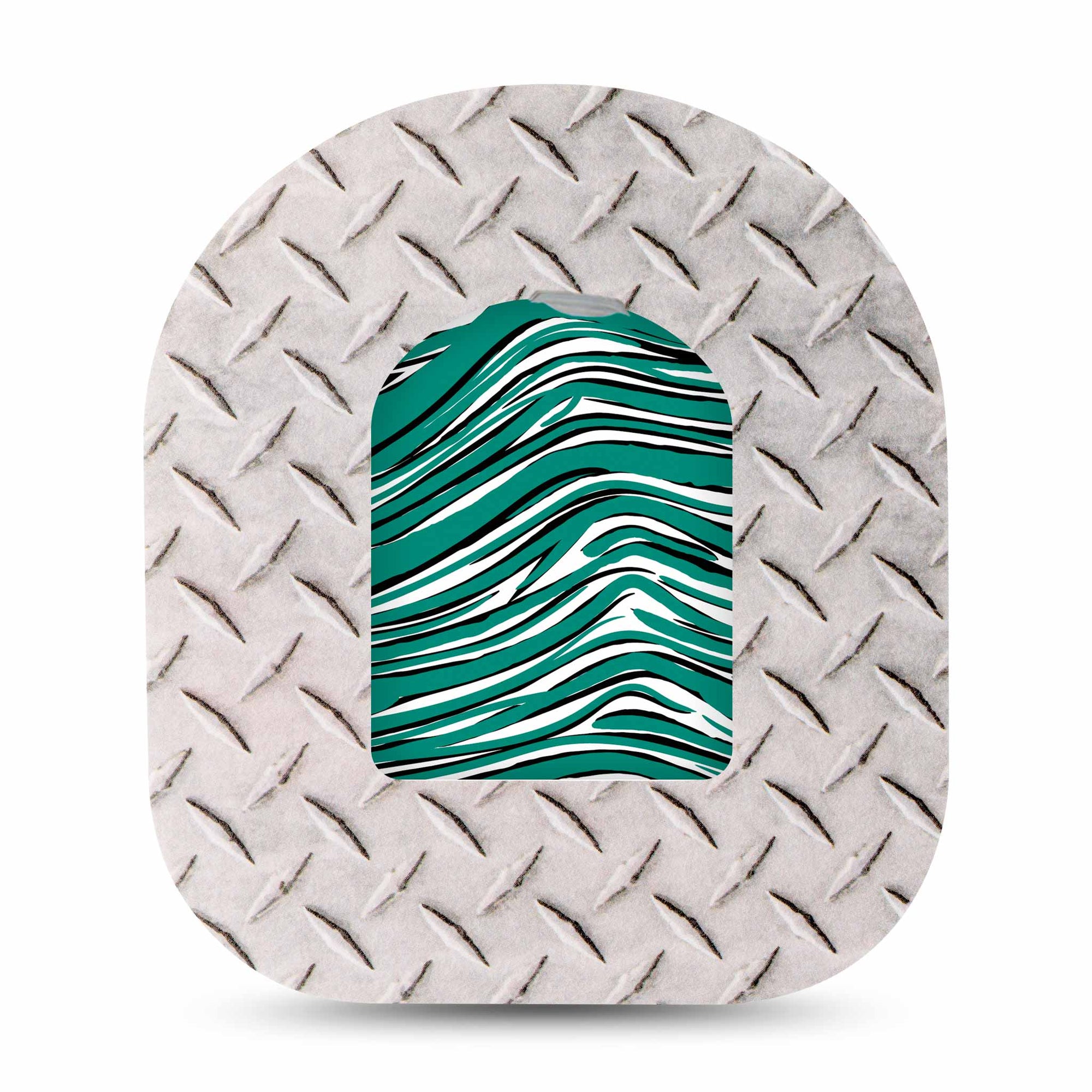 ExpressionMed Green and White Jets Team Spirit Omnipod Sticker and Grid Iron Adhesive