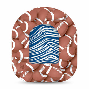 Blue and Gray Colts Team Spirit Pod Sticker and Football Adhesive