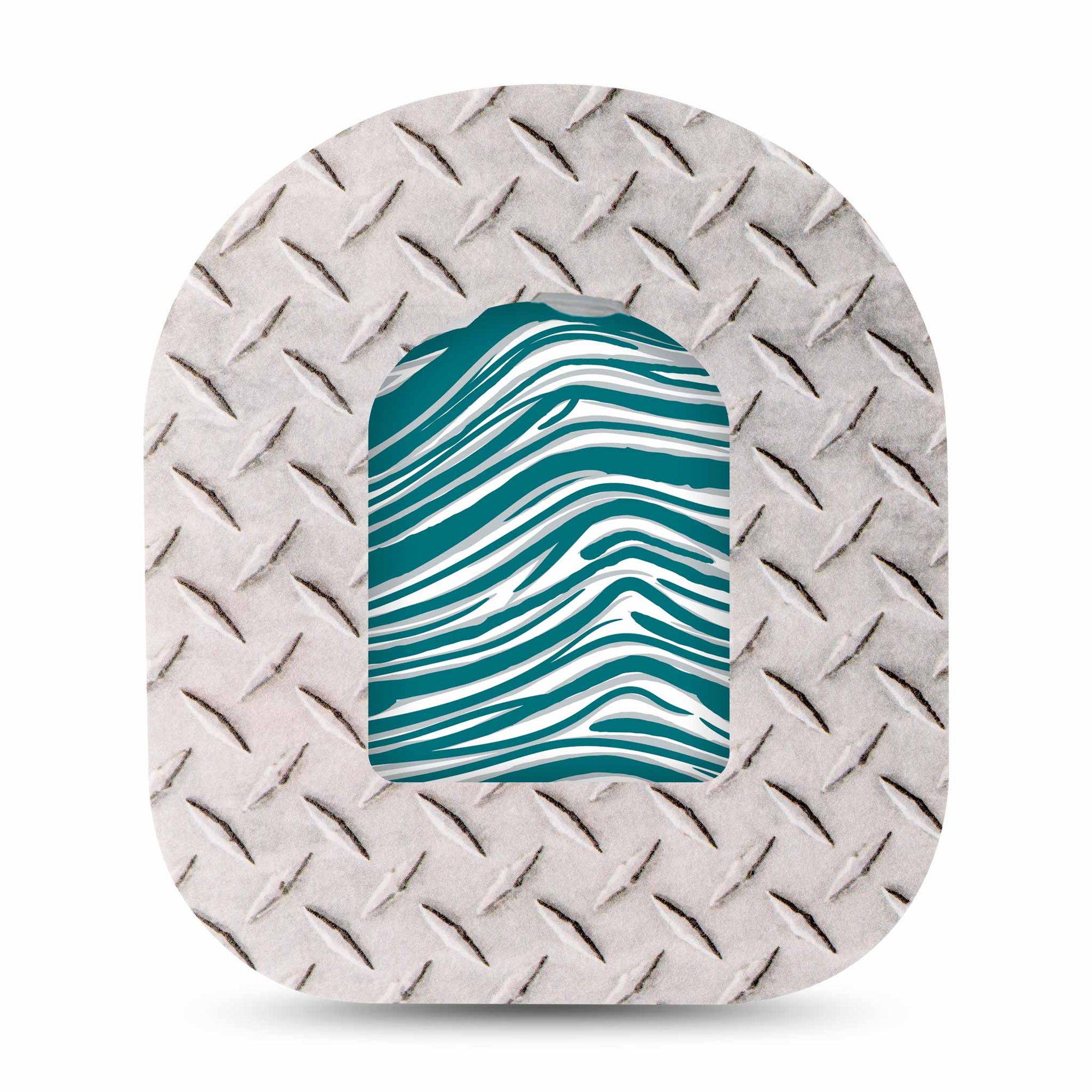 ExpressionMed Green and Silver Eagles Team Spirit Pod Sticker and Grid Iron Patch