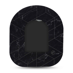 Black Pod Sticker with Black Marble Tape