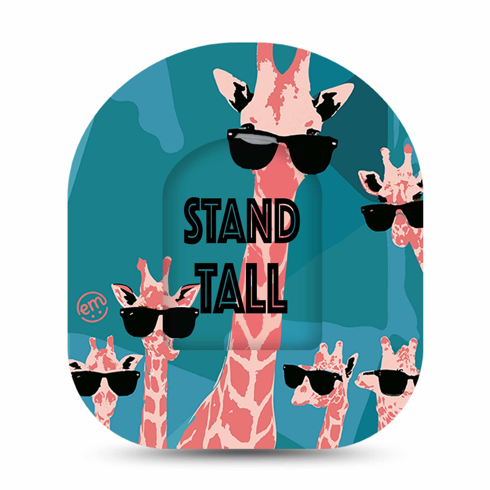 Cool Giraffes Pod Sticker with Tape