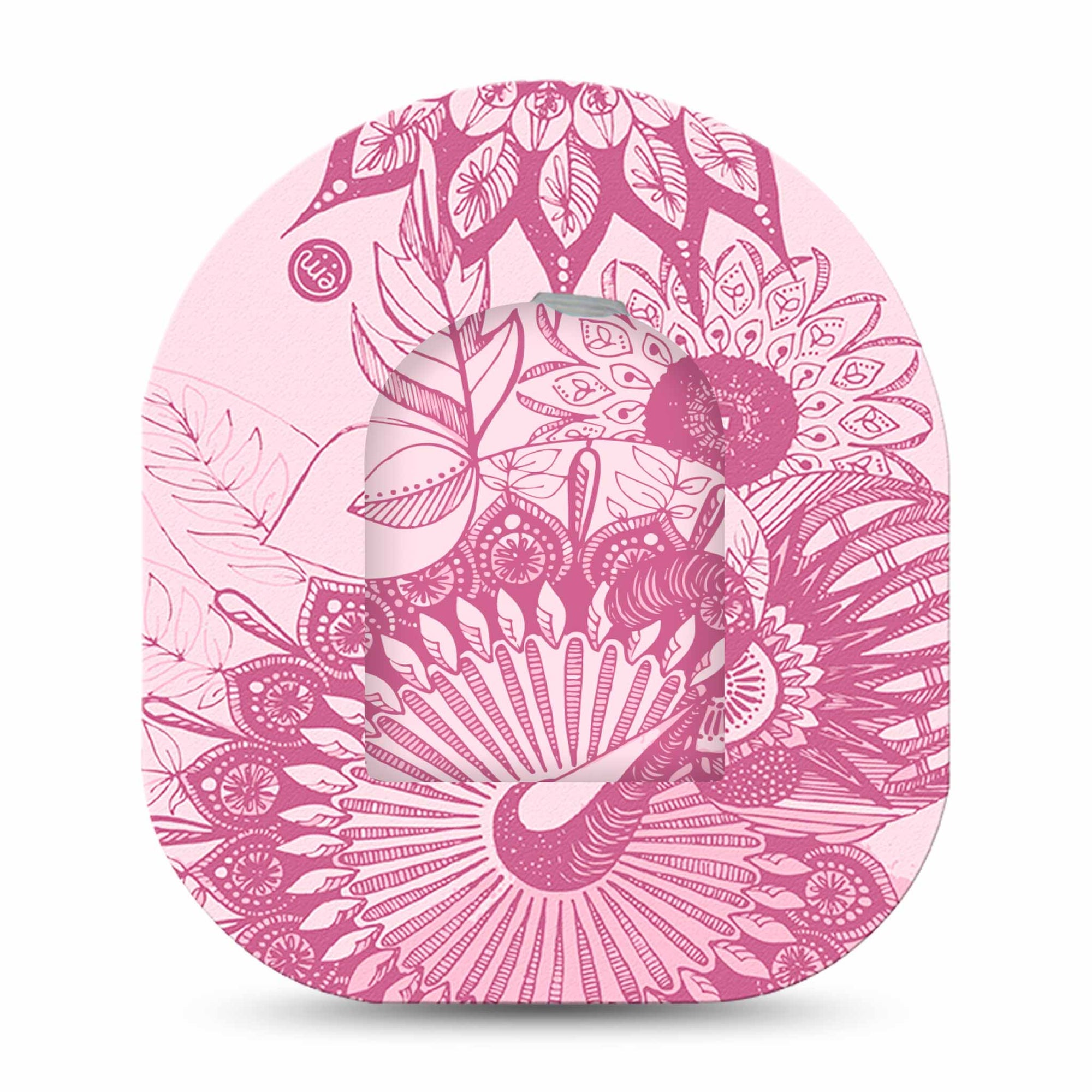 ExpressionMed Magenta Dani Omnipod Pump Sticker and Matching Omnipod Patch