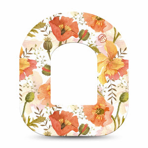 ExpressionMed Peachy Blooms OmniPod Tape