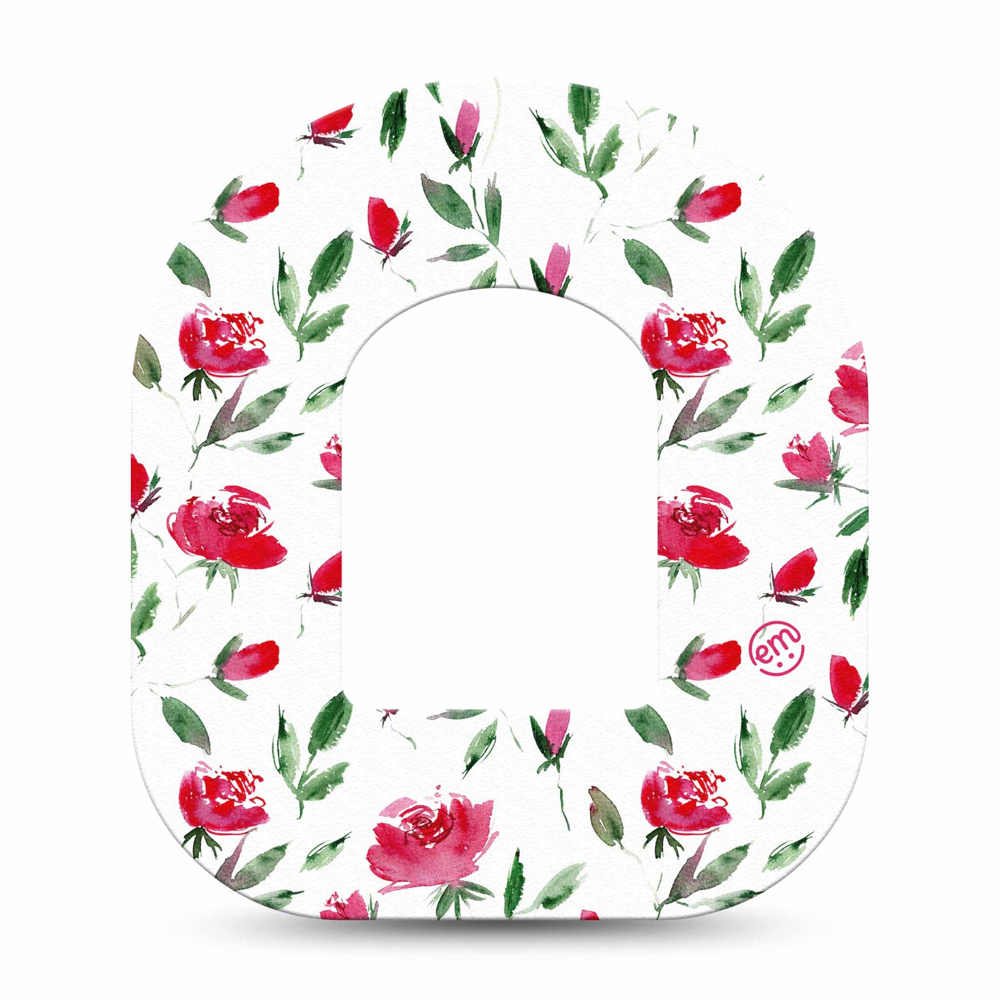 ExpressionMed Rose Garden Omnipod Overlay Tape, single, Rose Design