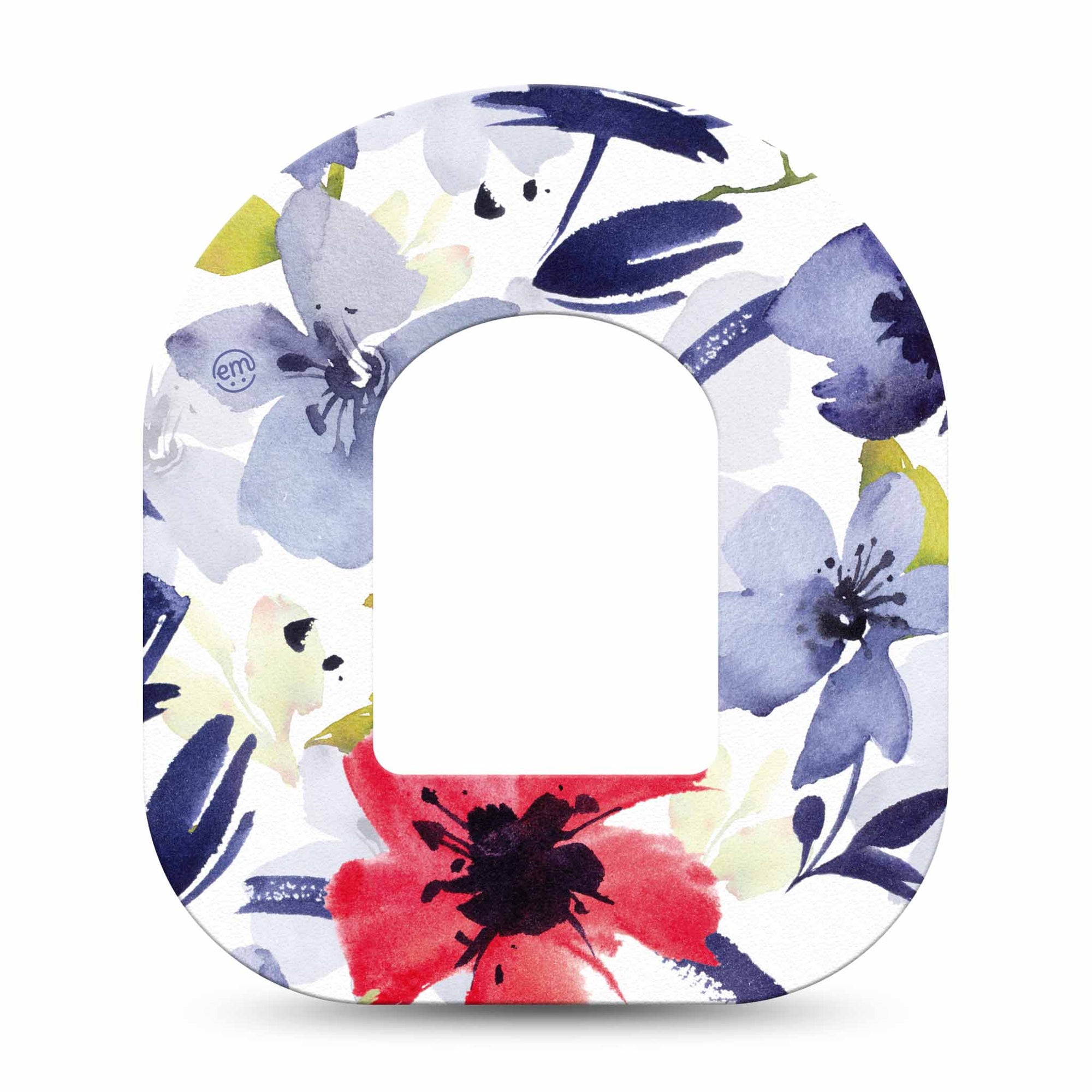 ExpressionMed Red White & Blue Flowers Pod Tape
