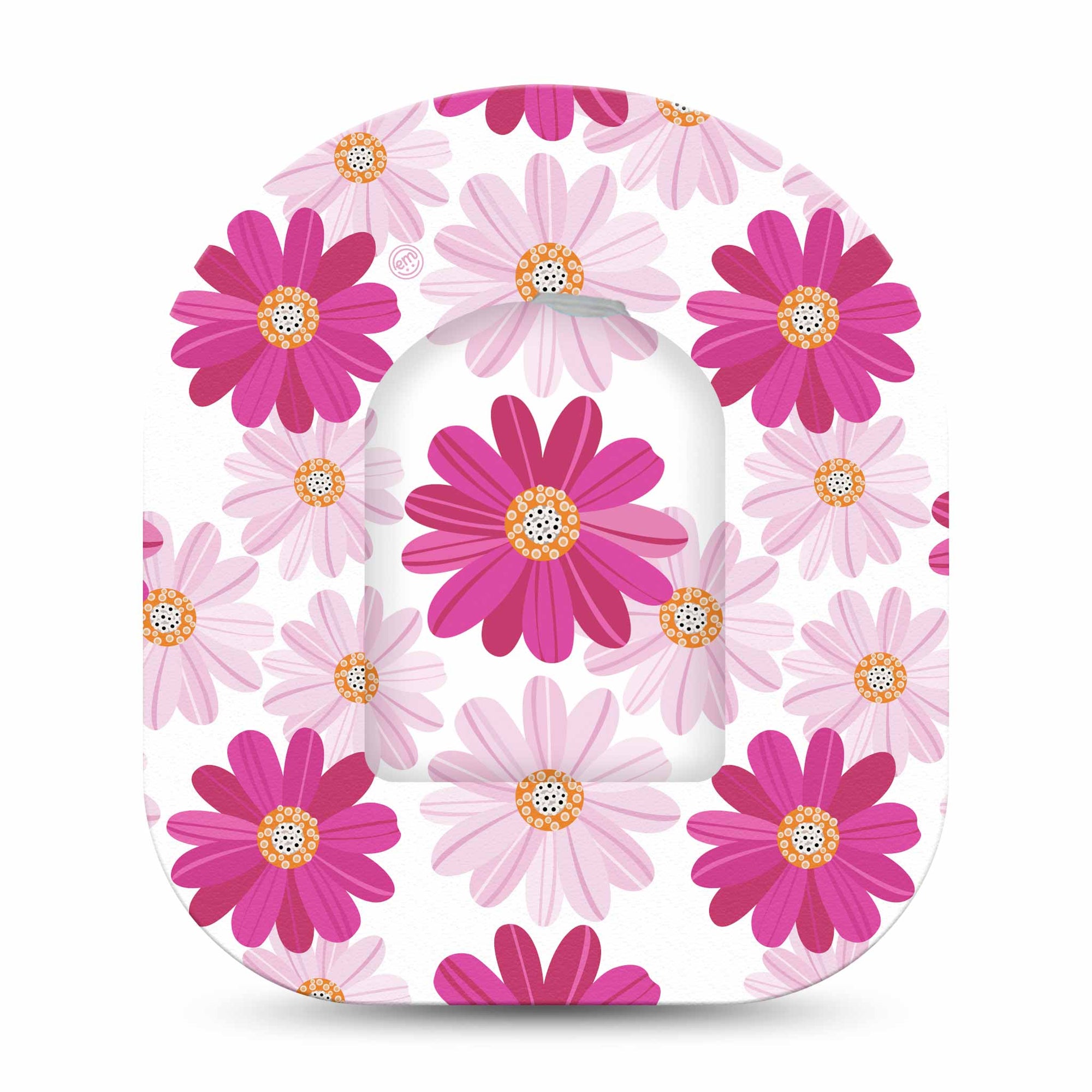 Brilliant Daisies Omnipod Pump Sticker and Matching Brilliant Daisies Patch