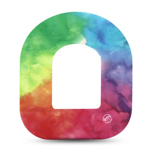 ExpressionMed Rainbow Cloud Omnipod Patch