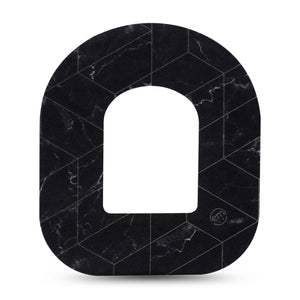 Black Marble Omnipod Patch