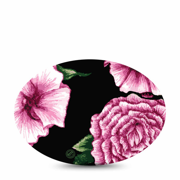 Medtronic Enlite / Guardian ExpressionMed Intricate Flower Universal Oval Tape