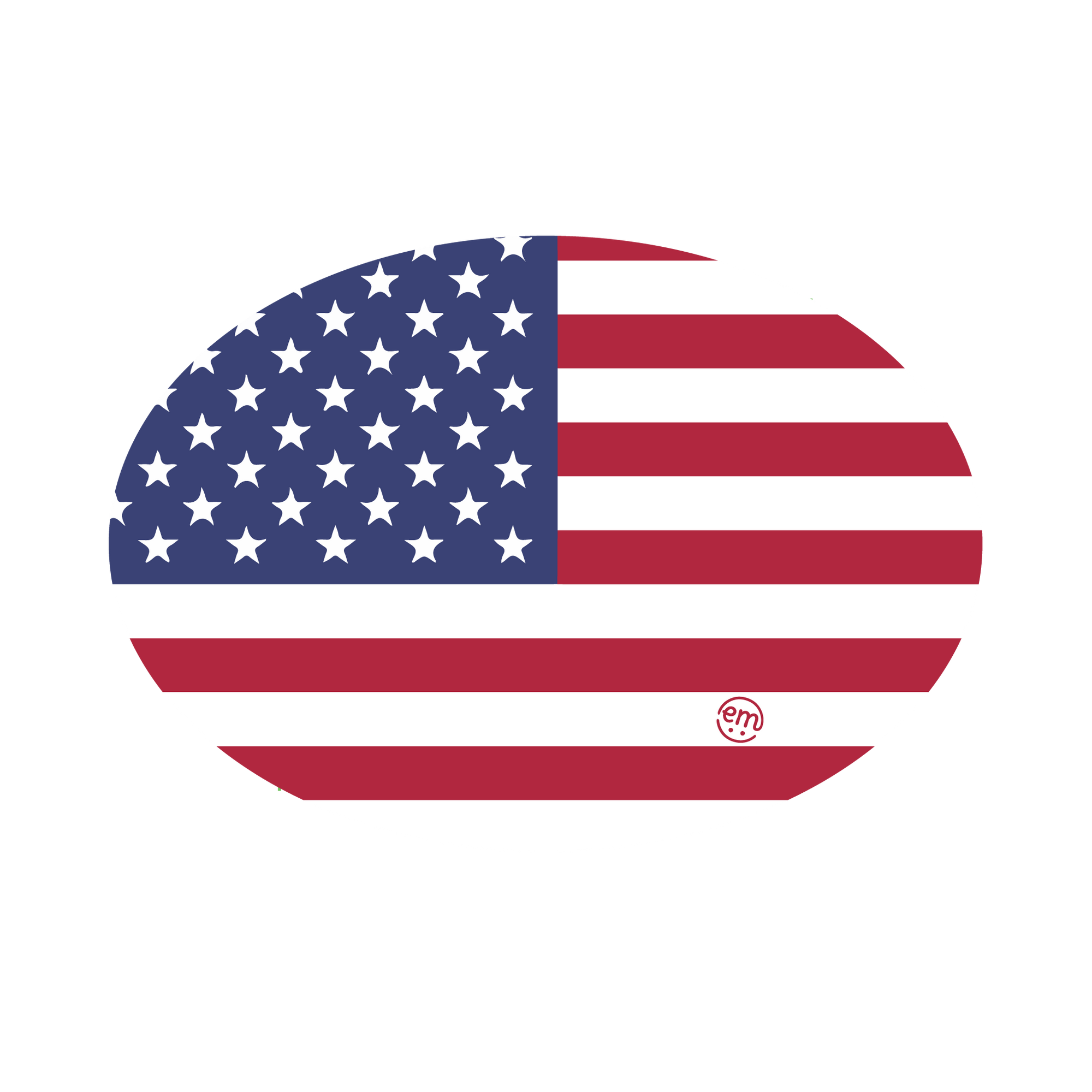 Medtronic Enlite / Guardian ExpressionMed U.S. Flag Universal Oval Tape