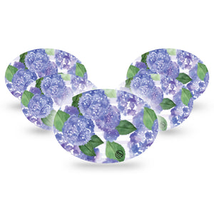 Medtronic Enlite / Guardian ExpressionMed Lavender Flowers Universal Oval Tape
