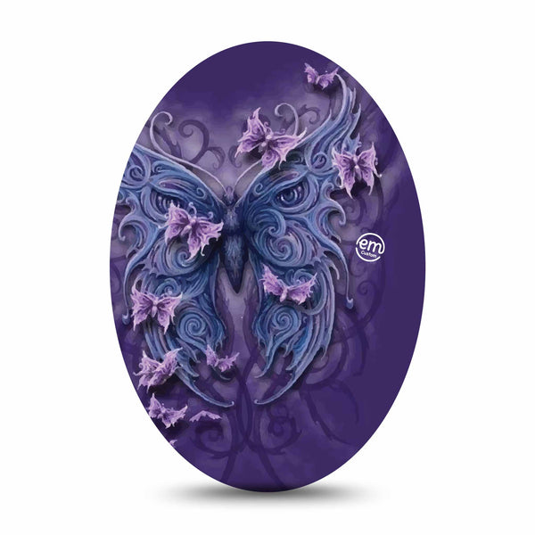 Medtronic Enlite / Guardian ExpressionMed Purple Butterfly Universal Oval Patch