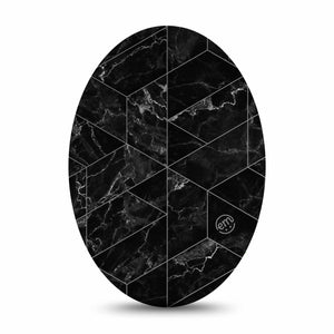 Medtronic Enlite / Guardian ExpressionMed Black Marble Medtronic Single CGM Plaster Design
