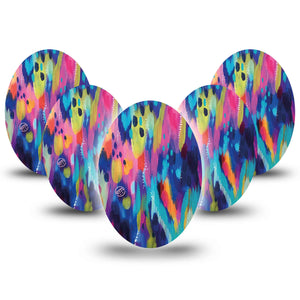 Streaking Colors Oval Tape