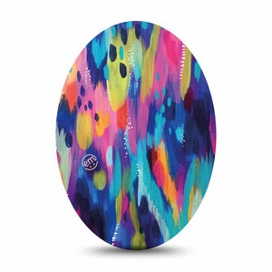 Streaking Colors Oval Tape
