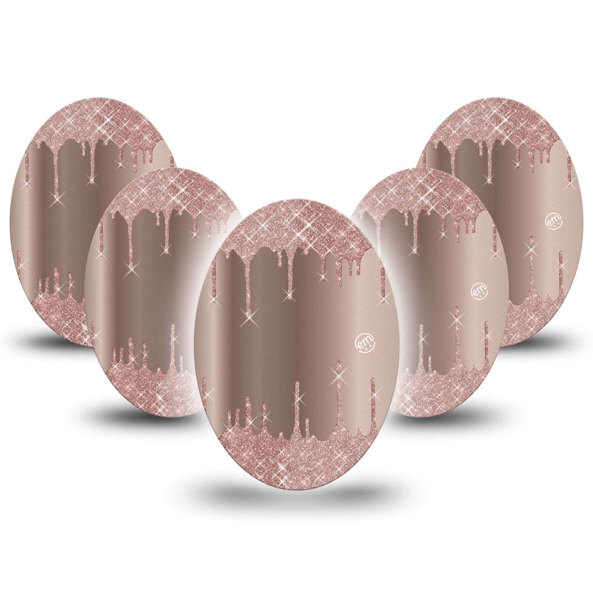 Medtronic Enlite / Guardian ExpressionMed Dripping Sparkles Universal Oval Tape