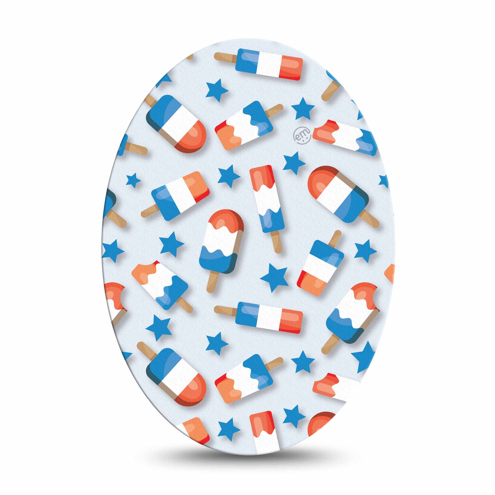 Medtronic Enlite / Guardian ExpressionMed Patriotic Popsicles Universal Oval Tape