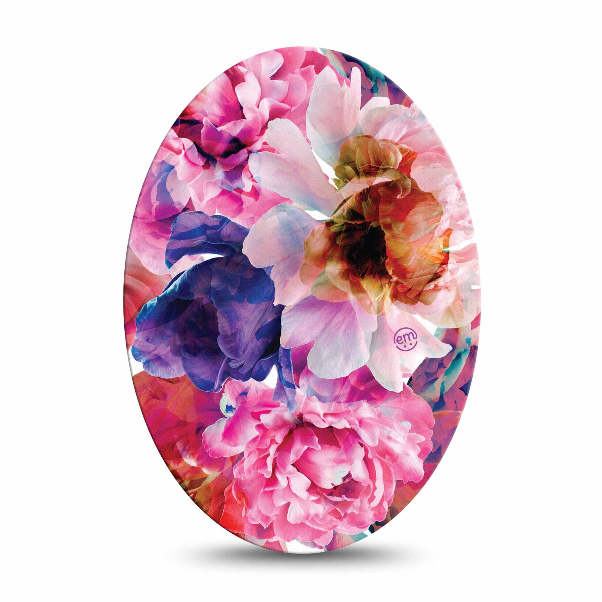 Medtronic Enlite / Guardian Vibrant Blooms Universal Oval Tape