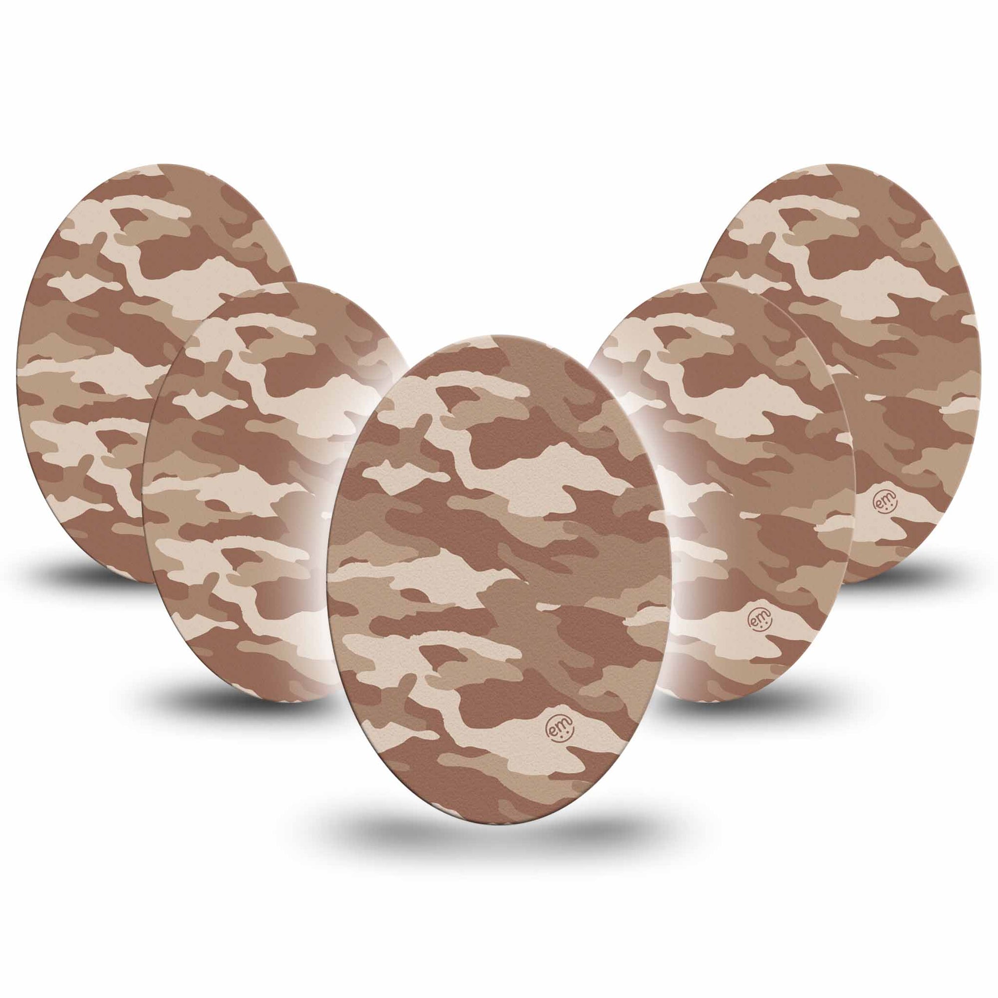 Medtronic Enlite / Guardian ExpressionMed Desert Camo Universal Oval Tapes