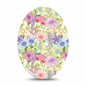 Medtronic Enlite / Guardian ExpressionMed Fantasy Florals Universal Oval Tape