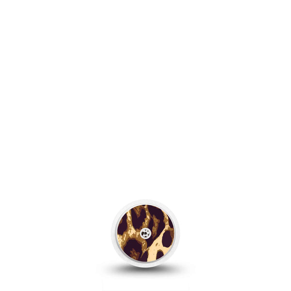 Leopard Print Libre Transmitter Sticker, Abbott Lingo