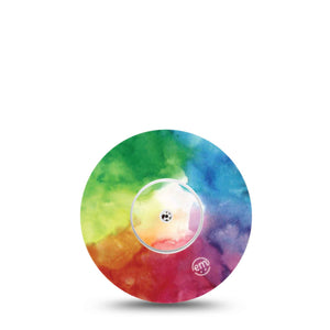ExpressionMed Rainbow Cloud Libre Transmtiter Sticker with Tape