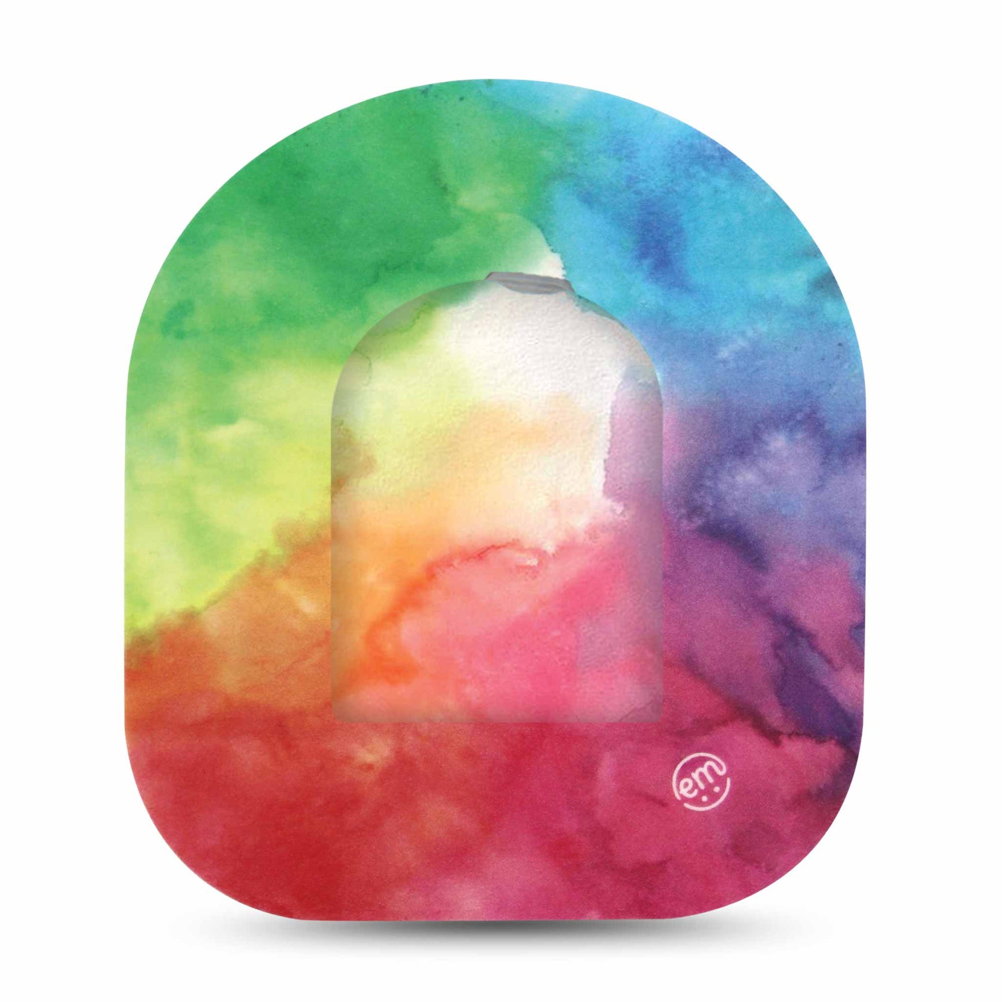 ExpressionMed Rainbow Cloud Pod Transmitter Sticker with Tape