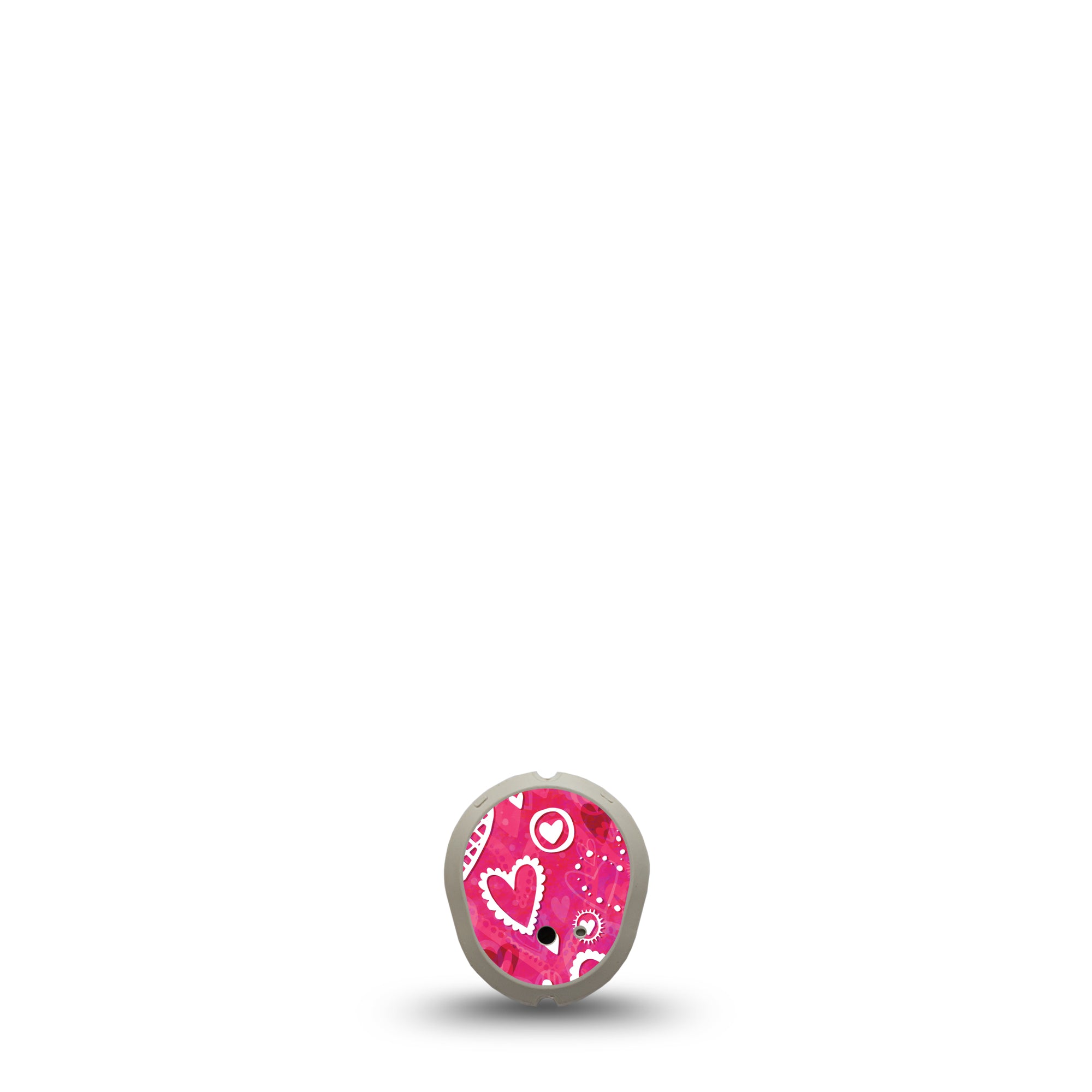 Whimsical Hearts Dexcom G7 Transmitter Sticker, Single, Variety of Pink Cute Hearts Dexcom Transmitter Vinyl Sticker, Dexcom Stelo Glucose Biosensor System