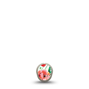Wild Poppies Dexcom G7 Transmitter Sticker, Single, Colorful Florals Themed, Overlay Sticker Design