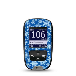 Snowflake Accu-Chek Meter Sticker