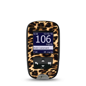 ExpressionMed Leopard Print Accu-Chek Meter Sticker
