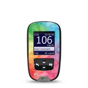 ExpressionMed Rainbow Clouds Accu-Chek Meter Sticker