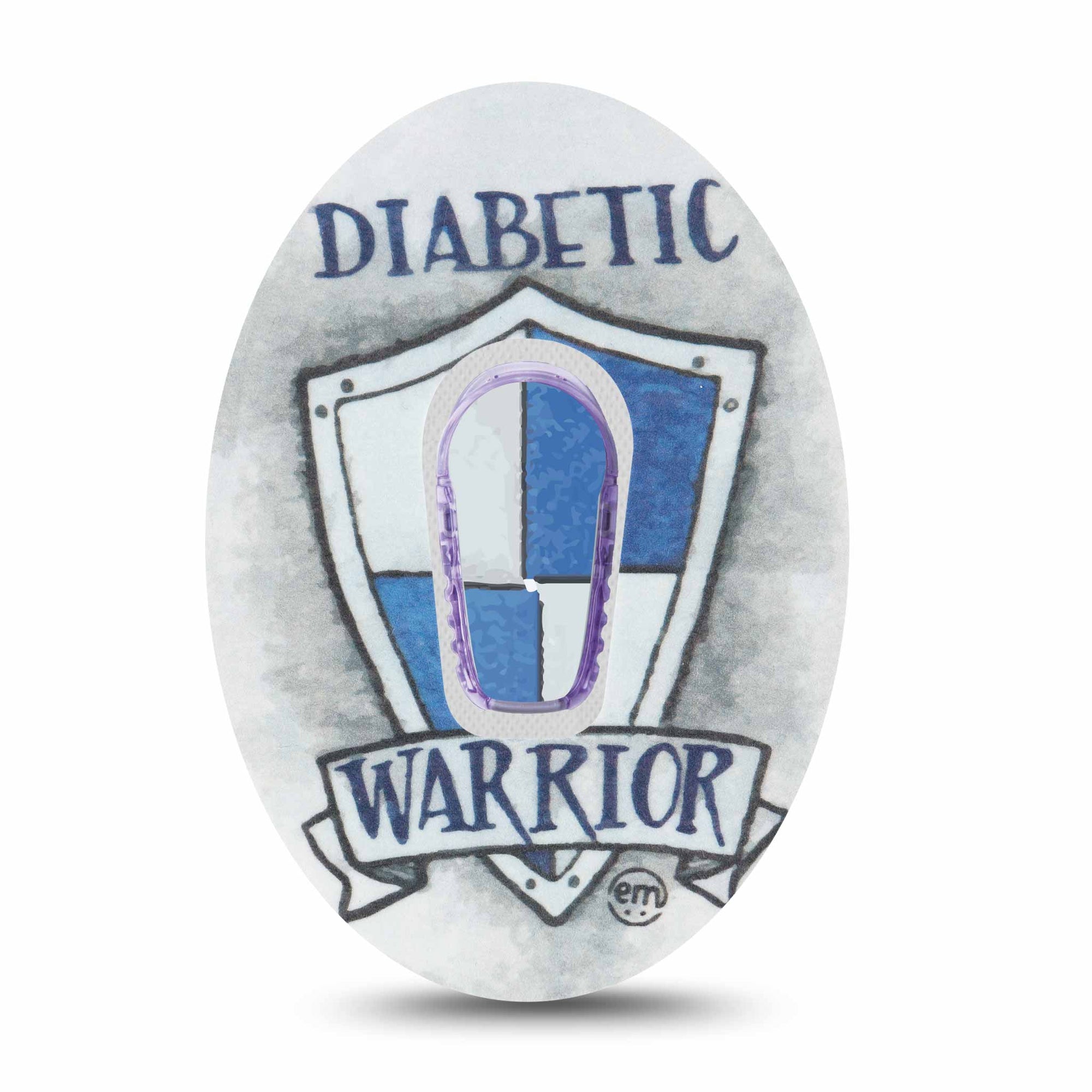 ExpressionMed Diabetic Warrior Dexcom G6 Transmitter Sticker