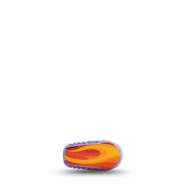 ExpressionMed Roarin' Flame Dexcom G6 Transmitter Sticker