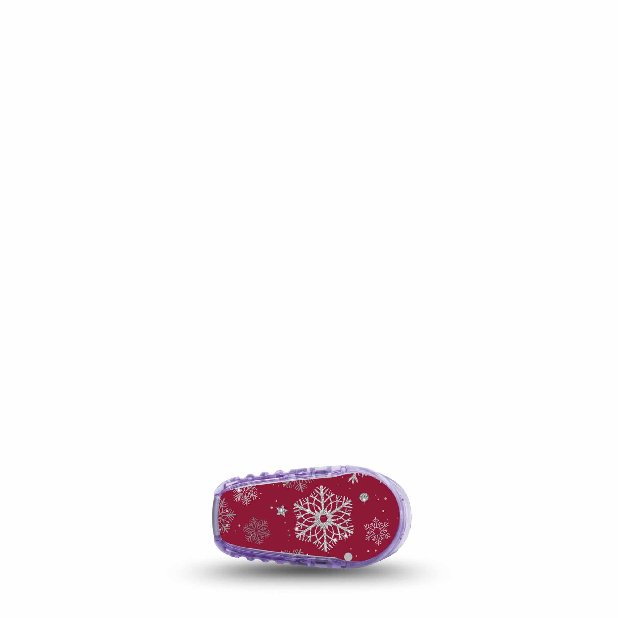 ExpressionMed Silver Snowflakes Dexcom G6 Transmitter Sticker