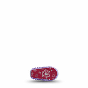 ExpressionMed Silver Snowflakes Dexcom G6 Transmitter Sticker