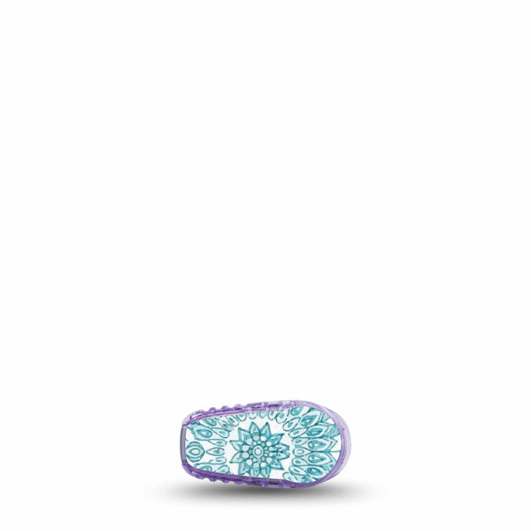Aqua Floral G6 Transmitter Sticker