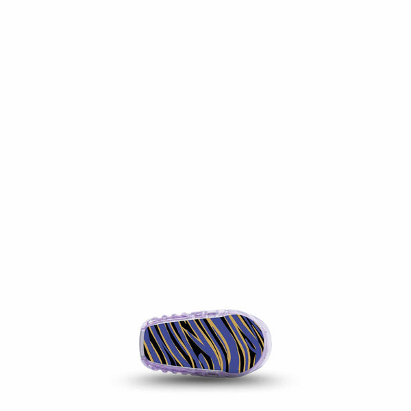 ExpressionMed Purple, Black, and Gold Ravens Team Spirit Dexcom G6 Transmitter Sticker