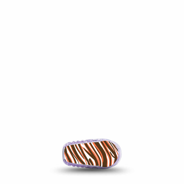 Brown and Orange Browns Team Spirit Dexcom G6 CGM Transmitter Sticker